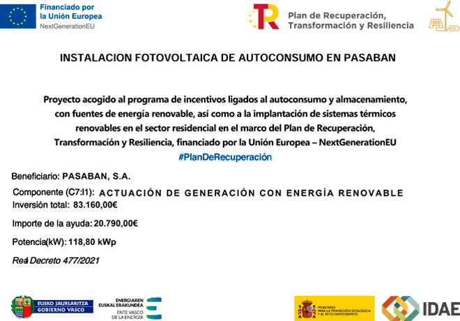 Gobierno Vasco ayudas - Instalación fotovoltaica autoconsumo